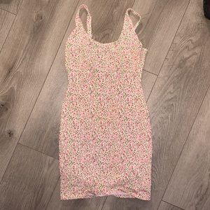 pink flower dress